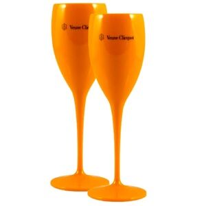 Pair of Veuve Champagne Glasses